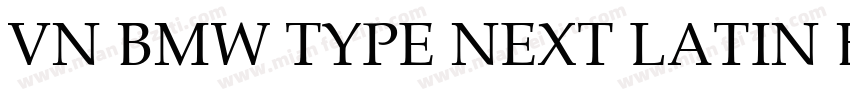 VN BMW Type Next Latin Book字体转换